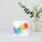 Modernes Berufliches Design Quadratische Visitenkarte (Stehend Vorderseite)