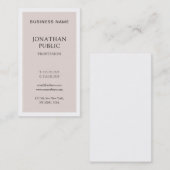 Modernes, Berufliches Design Sleek Schlicht Visitenkarte (Vorne/Hinten)