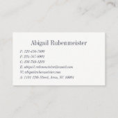 Modernes Berufliches Design Visitenkarte (Rückseite)