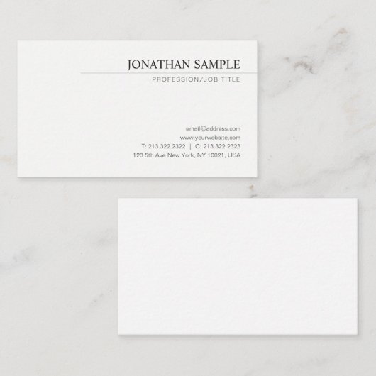 Modernes, Berufliches Design Visitenkarte (Vorne/Hinten)