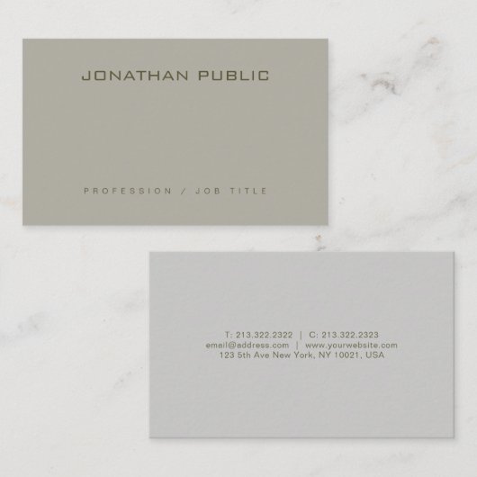 Modernes, Berufliches Design Visitenkarte (Vorne/Hinten)