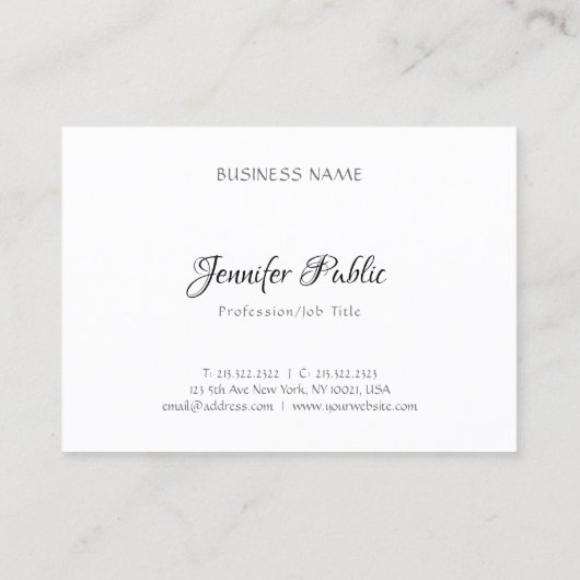 Modernes, Berufliches Design Visitenkarte (Rückseite)