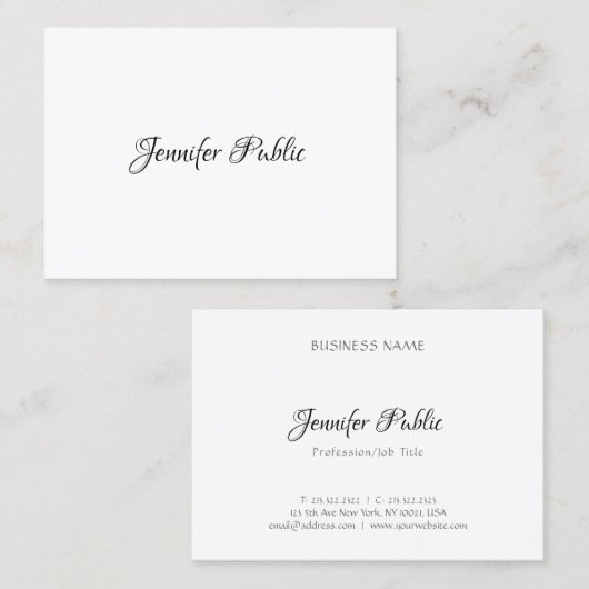 Modernes, Berufliches Design Visitenkarte (Vorne/Hinten)