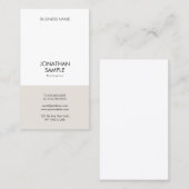 Modernes Berufliches, einfaches Design Vertikal Sc Visitenkarte (Vorne/Hinten)