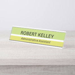 Modernes Berufliches Einfaches Office Schreibtischnamensplakette