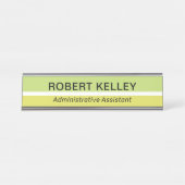 Modernes Berufliches Einfaches Office Schreibtischnamensplakette (Vorderseite )