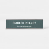 Modernes Berufliches Einfaches Office Schreibtischnamensplakette (Vorderseite )