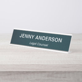 Modernes Berufliches Einfaches Office Schreibtischnamensplakette