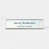 Modernes Berufliches Einfaches Office Schreibtischnamensplakette (Vorderseite )