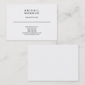 Modernes Berufliches, einfaches Schlichtes Templat Visitenkarte (Vorne/Hinten)