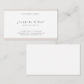 Modernes Berufliches Einfaches Template Elegant Tr Visitenkarte (Vorne/Hinten)