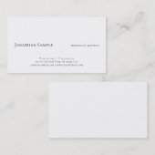 Modernes, Berufliches, einfaches Template elegant Visitenkarte (Vorne/Hinten)