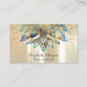 Modernes Berufliches Elegant, Diamanten, Chic Lotu Visitenkarte (Vorderseite)