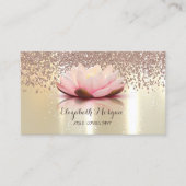 Modernes Berufliches Elegant, Diamanten, Lotus Visitenkarte (Vorderseite)