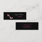 Modernes Berufliches Elegant Stilvoll gestylt - Fe Mini Visitenkarte (Vorne/Hinten)