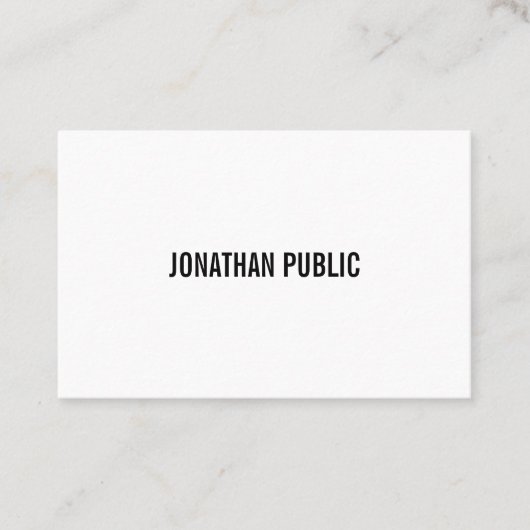 Modernes Berufliches Elegantes Design Sauber Schli Visitenkarte (Vorderseite)