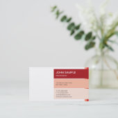 Modernes Berufliches elegantes Design Visitenkarte (Stehend Vorderseite)