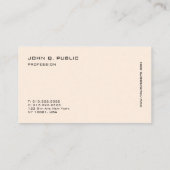 Modernes Berufliches elegantes Design Visitenkarte (Rückseite)