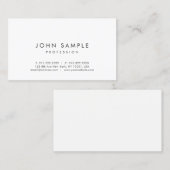 Modernes berufliches elegantes einfacher visitenkarte (Vorne/Hinten)