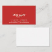 Modernes Berufliches Elegantes, einfaches Design Visitenkarte (Vorne/Hinten)