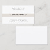 Modernes Berufliches Elegantes Einfaches Schlichte Visitenkarte (Vorne/Hinten)