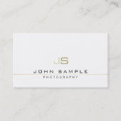 Modernes Berufliches, elegantes Monogramm Visitenkarte (Vorderseite)