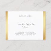 Modernes Berufliches elegantes, trendy Template Go Visitenkarte (Rückseite)