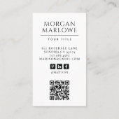 Modernes Berufliches Foto Visitenkarte (Rückseite)