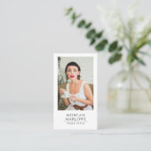 Modernes Berufliches Foto Visitenkarte (Stehend Vorderseite)