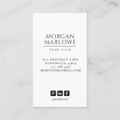 Modernes Berufliches Foto Visitenkarte (Rückseite)