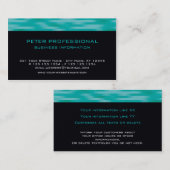 Modernes berufliches Geschäfts-Kartenschwarzes Visitenkarte (Vorne/Hinten)