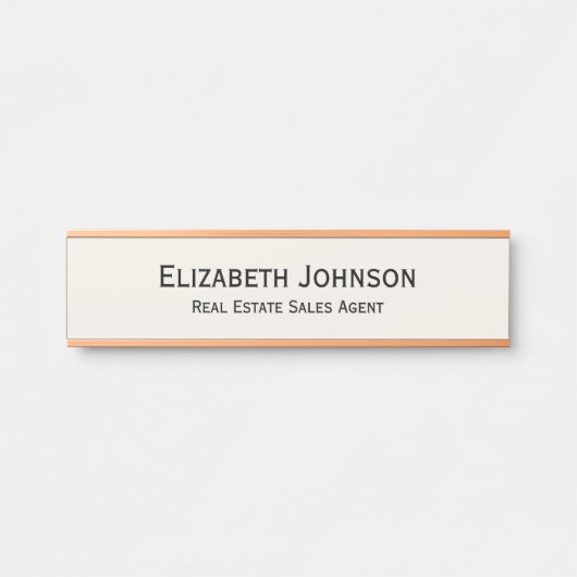 Modernes Berufliches Geschäftsbüro für leichte Elf Türschild (Vorderseite )