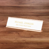 Modernes Berufliches Geschäftsbüro Schreibtischnamensplakette