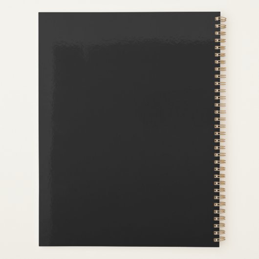 Modernes berufliches Goldgeschäft Planer (Rückseite)