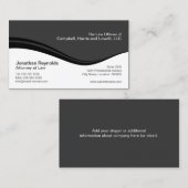 Modernes berufliches Grau Visitenkarte (Vorne/Hinten)