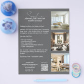 Modernes Berufliches Grauunternehmen Flyer (Einzeln)