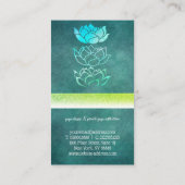 Modernes berufliches Grün holografisch Visitenkarte (Rückseite)