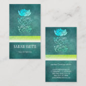 Modernes berufliches Grün holografisch Visitenkarte (Vorne/Hinten)