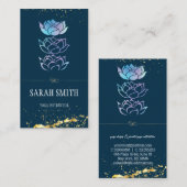 Modernes berufliches Grün holografisch Visitenkarte (Vorne/Hinten)