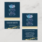 Modernes berufliches Grün holografisch Visitenkarte (Vorne/Hinten)