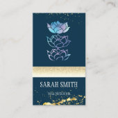 Modernes berufliches Grün holografisch Visitenkarte (Vorderseite)