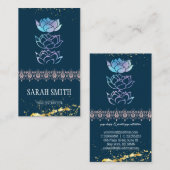 Modernes berufliches Grün holografisch Visitenkarte (Vorne/Hinten)