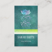 Modernes berufliches Grün holografisch Visitenkarte (Vorderseite)