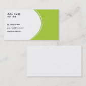 Modernes berufliches Grünes und Weiß Visitenkarte (Vorne/Hinten)