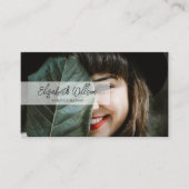 Modernes Berufliches handgeschriebenes Skriptüberl Visitenkarte (Vorderseite)