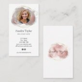 Modernes Berufliches Hinzufügen Ihres Logos Real A Visitenkarte (Vorne/Hinten)