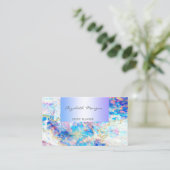 Modernes Berufliches Holografisches Opal Visitenkarte (Stehend Vorderseite)