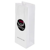 Modernes, Berufliches, individualisierbares Busine Geschenktüte Für Weinflaschen (Vorderseite Schrägansicht)