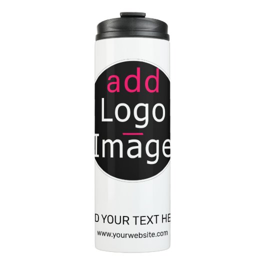 Modernes, Berufliches, individualisierbares Busine Thermosbecher (Vorderseite)