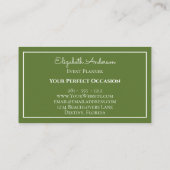 Modernes berufliches italienisches visitenkarte (Rückseite)